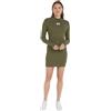 Calvin Klein Woven Label Rib LS Dress J20j222918 Vestiti Aderenti e Svasati Donna