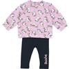 Chicco Bimba 0-24 Completo con T-shirt e Pantaloni in morbido tessuto e impreziosito da un grazioso colletto 261