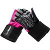 Guanti fitness donna Guard rosa con fascia al polso 1 St