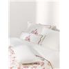Westwing Collection Copripiumino con motivo natalizio in flanella di design Clarette di Agathe Marty - Bianco