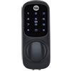 Yale Serratura senza chiave, colore nero, non necessita di chiave, blocco/sblocco con codice PIN, portachiavi, portachiavi, tessera per telefono, compatibile con Nightlatch da 60 mm