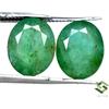 SBI Gems 10x8 MM Certificato Smeraldo Naturale Taglio Ovale Paio 5.76 Cts Non Trattato