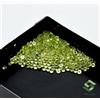 SBI Gems 2 Mm Peridoto Naturale Taglio Rotondo Lotto 50 Pz 1.92 Cts Gemme Sfuse Calibrate