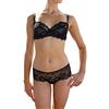 Infiore Reggiseno 1002 Balconcino in Pizzo elasticizzato Con Ferretto Non Imbottito (2 S IT Donna, Nero)