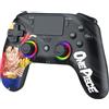 SUBSONIC - Controller Wireless One Piece Luffy Fishman - PS5 - Nero | Licenza ufficiale One Piece, Ergonomico, LED RGB Programmabili, Vibrazione, Touchpad, Paddle Programmabili per PS5