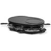 ONLI - Raschietto, Grill & Crepiere, 8 persone ON1035N - 3 in 1, 1200W, senza PFAS, termostato regolabile