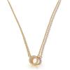 HANLI Collana Donna Oro Placcato 14K e Zirconi Cubici Anallergici Leggeri Trendy Gioielli di Moda per le Donne