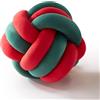 Sonive Cuscino Nodo Rotondo, Pallone 22cm, Sedia, Letto Rosso e Verde | Cuscino Decorativo Estetico per Divano