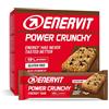 Enervit, Power Crunchy Choco Drops, Barretta Energetica con Gocce di Cioccolato Fondente, 23g di Carboidrati, 19% di Proteine, Adatte Durante l'Attività Sportiva, Senza Glutine, 12 Barrette da 40g