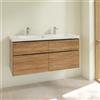 Villeroy & Boch Subway 3.0 mobile con doppio lavabo, 4 scomparti estraibili, 4A70D401+C60201RH, Subway 3.0 [Mobili da Bagno > Mobili con Doppio Lavabo]