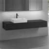 neoro n50 sistema mobili La: 180 cm con 2 scomparti estraibili, lavabo La: 58 cm, bianco opaco,, BN0065WM+BN0414BBM+BN0411BBM+BN0409BM, n50 [Mobili da Bagno > Mobili con Lavabo Integrato]
