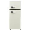 Gecheer Frigorifero a Due Porte, Compatta ed Elegante con Illuminazione LED, 105,5 x 41 x 45,5 cm, Capacità 92 L, Classe Energetica D, Sette Impostazioni Temperatura, per Cucina, Soggiorno o Accanto al Divano