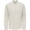 Only & Sons Onscaiden LS Stripe Linen Shirt 660 Noos Camicia a Maniche Lunghe Uomo (Pacco da 1)