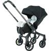 ALYIKOU Passeggino per Bambini 4‑in‑1 Pieghevole Leggero Compatto, Seggiolino Auto, Navicella e Ovetto, Manubrio Regolabile per Neonati，nero
