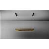 Falmec Light 120 Bronzo Cappa Isola Sospensione 120 x 60 cm Filtrante Multi-Air technology Acciaio verniciato nero con Vetro fumé temperato e Profili in alluminio satinato anodizzato bronzo - CLTI20.E0P2#BRSN451F