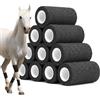 Carehabi 10 Rotoli di Benda autoadesiva per Animali Domestici (10 cm x 4,5 m)