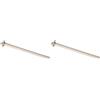 Arquivet Bastone in plastica locandiere Grande 16 cm - Accessori per Gabbie per Uccelli, agapornis, Canarini, pappagallini, cardelini - Decorazione Gabbie - Giocattoli, Bianco (Confezione da 2)