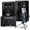 M-Audio M-Track Solo + BX3 + Marantz Professional MPM-1000 - Scheda Audio, Casse Monitor e Microfono - Pacchetto per Registrazione, Streaming e Podcast