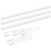 ENUOTEK Lampade Barra a Tubi a LED da Pensili Sottopensile Cucina 8W Collegato 573MM Lunghezza di Lampada 3X Lampade LED con Interruttore Luce Bianca Naturale 4000K