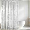 HAGOT 180 x 200cm Tenda da doccia, Tenda da Bagno con Ganci, Resistente All'acqua e Alla Muffa