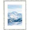 Yizzwtc 6''x8'' Cornice Foto in Metallo Vetro, Cornice Portafoto in Argento con Motivi in Bambù, Montaggio a Parete o Esposizione da Tavolo (Argento, 15 x 20 cm)