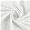 BUERPINKING Tessuto al metro in velluto panna, 2 m x 155 cm, bianco, tessuto in velluto per tende, tovaglie, divani