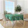 NARCISO Tovaglia 140x180 da 6 Posti in Tessuto 100% Poliestere con Trattamento NO STIRO, Copritavola Rettangolare Cucina, Tovaglie Tavolo Moderno Rettangolari, Copritavolo Jungle
