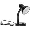 Miratic Lampada da Letto con Braccio Regolabile Attacco E27 Luce da Scrivaniacon Interruttore (lampadina non inclusa) Vari Colori (nero)