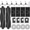 Turiueba 21 Ricambi per Dreame L10s Ultra Gen3/X40 Ultra Complete/L40 Ultra/X40 Master, Mova P50 Pro Ultra/P70 Pro Ultra Kit con 2 Spazzole Principali 6 Spazzole Laterali 4 Filtri 4 Mocio Panni 4 Sacchetti