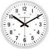 MARATHON Orologio da parete analogico silenzioso da 25,4 cm con numeri facili da leggere