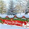 WUERKIYA Banner Buon Natale con Scritta Merry Christmas - Decorazioni per Porta, Porch, Esterno, Interno, Capodanno e Portico - Appeso Decor 180 * 40 CM -2