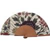 Tusitala Barcelona Ventaglio spagnolo Mantón - Legno e cotone - 23 cm - Custodia in yute natural - Accessorio moda - Fatto a mano in Spagna - Eventi e regali - Collezione scialle - Tusitala Barcelona