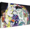 Wallazz Quadri Moderni Soggiorno Riproduzione Quadri famosi su tela - 100% Made in Italy - Gustav Klimt La Vergine - Quadro Camera da Letto - Qualità Artigianale - 70x140cm