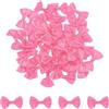 QUARKZMAN 50pz Fiocchi Rossi 1.5 x 1 Mini Fiocchi in Raso per Creazioni Artigianali, Fiocchi all'Ingrosso per Cucito Fai da Te, Scrapbooking, Regali di Nozze, Decorazione Casa