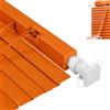 Generico Persiana alla Veneziana in Alluminio, 40 60 70 80 90 100 110 130 150 160 180 215 cm Fissaggio a Soffitto Incluso, Protezione dai Raggi UV, Design Moderno(Arancione)