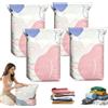 Knupis Sacchetti di conservazione sottovuoto 3D senza pompa Compressione rapida in 3 secondi, pressa e sigillatura for carichi pesanti Sacchetti di compressione for conservazione sottovuoto(4PC,100x80x30cm)
