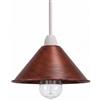 LEDSone Paralumi a sospensione a soffitto industriale Paralume a sospensione a cono vintage retrò per plafoniere sospese (Rosso Rustico)