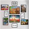 Giallobus - Set 10 poster da parete - Raccolta città Amsterdam - Carta Patinata - | 2 x A3 42x30cm | 4 x A4 30x21cm | 4 x A5 21x15cm | - SENZA CORNICI - Stampe moderne soggiorno