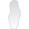 vidaXL Specchio da Parete Argento 80x35 cm