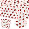 LKITMIUT Fragola Tovaglia a Forma di Fragola per Festeggiamenti Sweet One Decorazione di Plastica 86 x 51 Pollici
