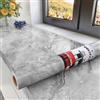 Decotalk Pellicola Adesiva Per Mobili Effetto Marmo Grigio Chiaro 40X300cm | Carta da Parati Cucina Grigio Chiaro Carta Adesiva Per Mobili Marmo Rivestimento Per Decorativa Armadio Lavoro Piano Porte