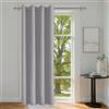 DWCN Tenda oscurante per porta, colore grigio argento, altezza 210 x | Tenda divisoria con occhielli, tenda termica per soggiorno, ufficio, camera da letto, 1 pezzo