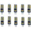 hntoolight 10PCS G4 7 W High End silicone LED Crystal Mini lampada AC/DC12 V lampadario sostituire lampadina alogena (bianco freddo AC/DC12 V 7 W) Warm White 3000k 7w