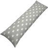 PinkZebra Federa per cuscino per dormire sul fianco, 40 x 140 cm, in 100% cotone, per bambini e adulti, con chiusura lampo, Ökotex, stelle