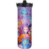 UBBY Demon Hunters Borraccia da 590 ml con cannuccia e manico, tazza anti-perdita in acciaio inossidabile per lavoro, viaggi, attività all'aperto, scuola (macchioline d'inchiostro)