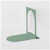 STEELNOVO | Giulietta, Coppia di Fermalibri a Portico in Metallo Verniciato con Piedini Antiscivolo, 10x13x14 cm, Colore Verde, Design Minimal e Moderno, per Ufficio, Casa, Scuola, Made In Italy