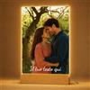 witfox Lampada Personalizzata Con Foto, Regalo Personalizzato Per lei e Lui | Cornice per Foto, Regalo Natale per Coppia, Regalo Anniversario per Lui Lei, Regali Valentino Originali per Amica