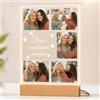 witfox Lampada Personalizzata Con Foto, Regalo Personalizzato Per lei e Lui | Cornice per Foto, Regalo Natale per Coppia, Regalo Anniversario per Lui Lei, Regali Valentino Originali per Amica
