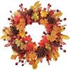 COLORSPEC Ghirlanda autunnale grande, 61 cm, in acero artificiale, per porta d'ingresso, finestra, festa di nozze, interni ed esterni, ghirlanda autunnale per casa, Halloween, decorazione del