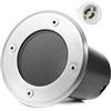Voltix Faretto a LED Segnapasso Calpestabile da Esterno IP65, da Incasso a Terra per Viali, Sentieri e Giardino, Luce Calda 220V (Rotondo)